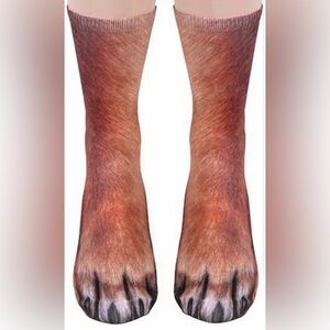 NEW Paw Socks Gag Christmas Gifts Stocking Stuffers White Elephant One Size